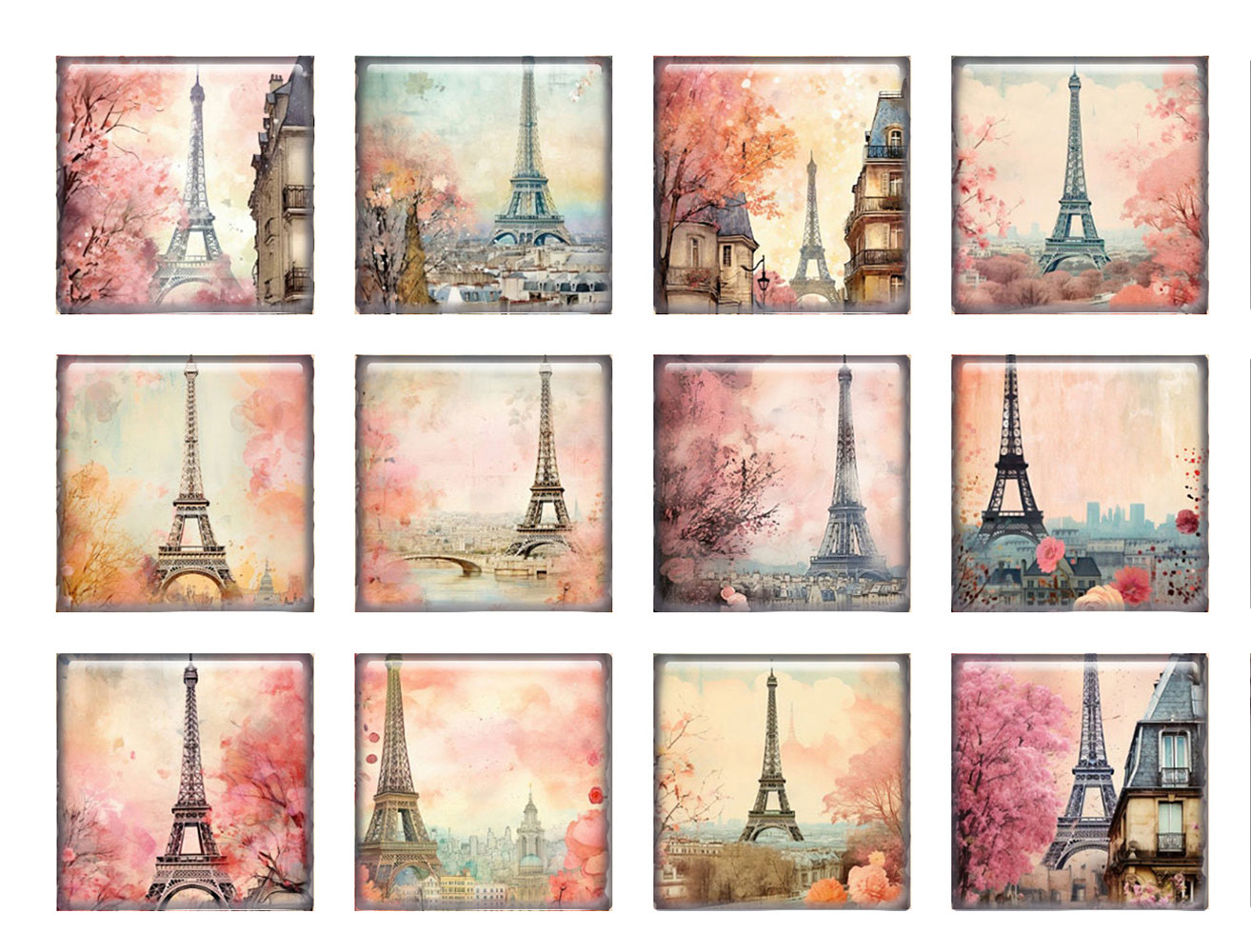 Random Mixed Round/Oval/Square - Jewelry Making Paris ulasan dan harga