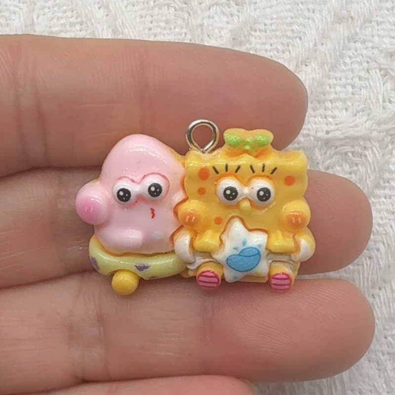 10pcs cartoon resin pendant, D - Jewelry Making Factory ulasan dan harga