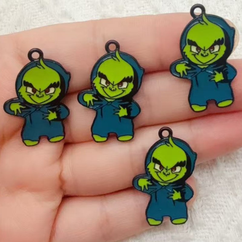 10pcs alloy drip oil cartoon C - Jewelry Making Factory ulasan dan harga