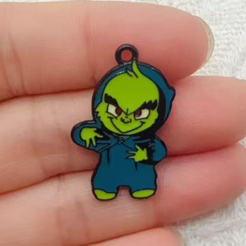 10pcs alloy drip oil cartoon C - Jewelry Making Factory ulasan dan harga
