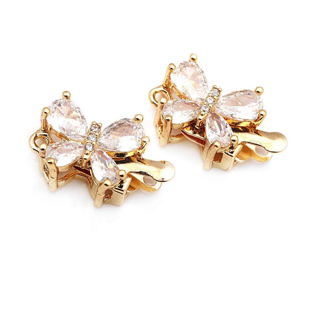 18K Gold Color Brass and Zirco - Jewelry Making Tools And Supplies ulasan dan harga