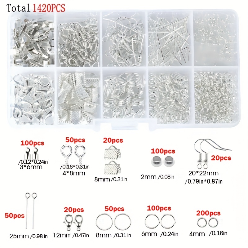 1420pcs 1box Jewelry Findings  - Jewelry Making Tools And Supplies ulasan dan harga