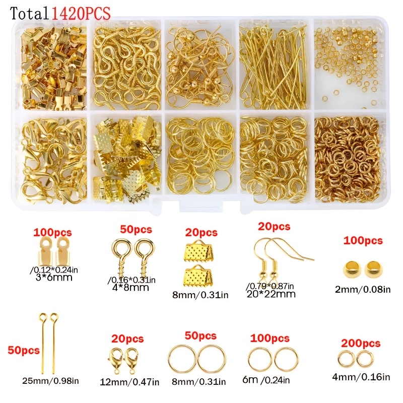 1420pcs 1box Jewelry Findings  - Jewelry Making Tools And Supplies ulasan dan harga