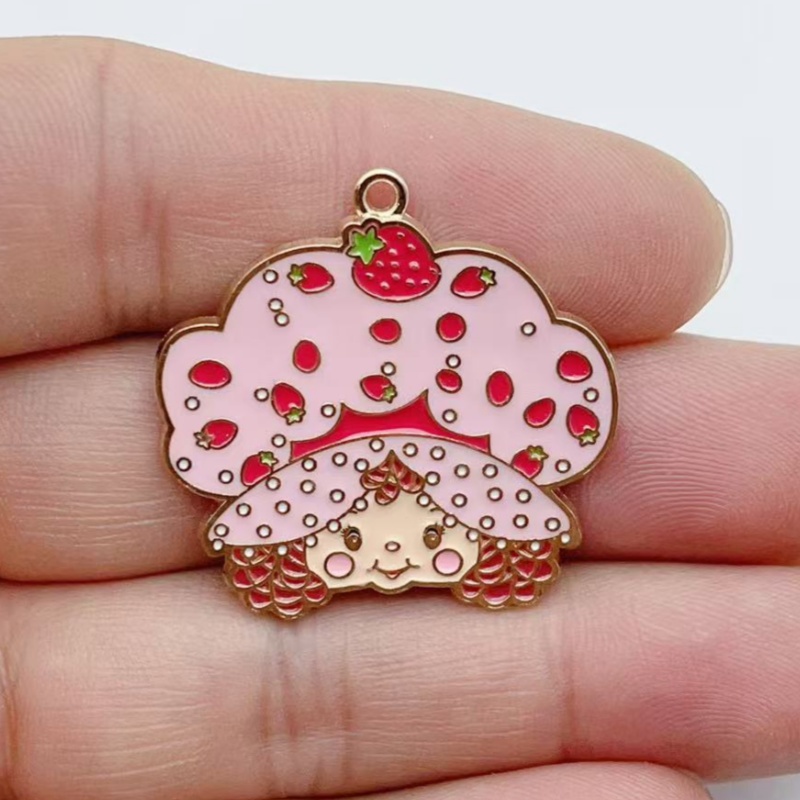 10pcs Cute Little Girl Enamel  - Jewelry Making Factory ulasan dan harga